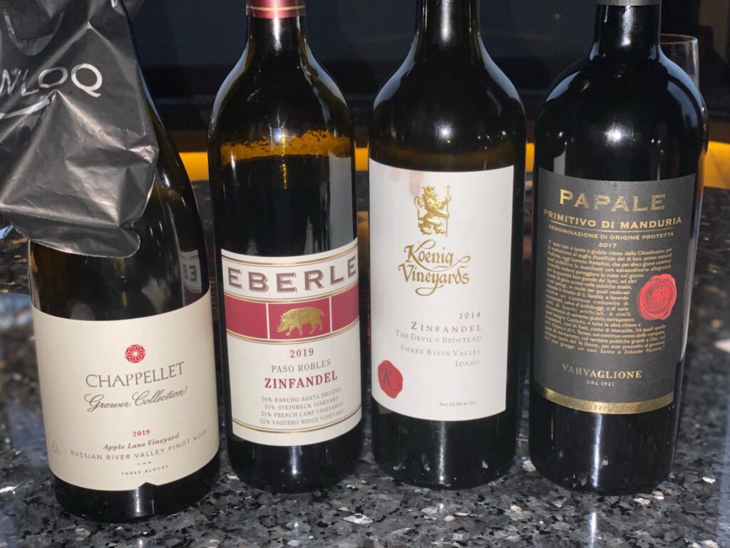 Episode 134 – Beverly’s Sommelier, Sam Lange, Joins in With Three Zinfandels and a Surprise Pinot Noir from Chappellet